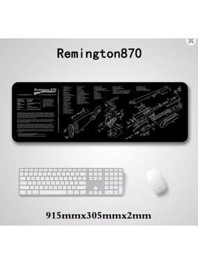 Mat Mouse Pad with Parts Diagram